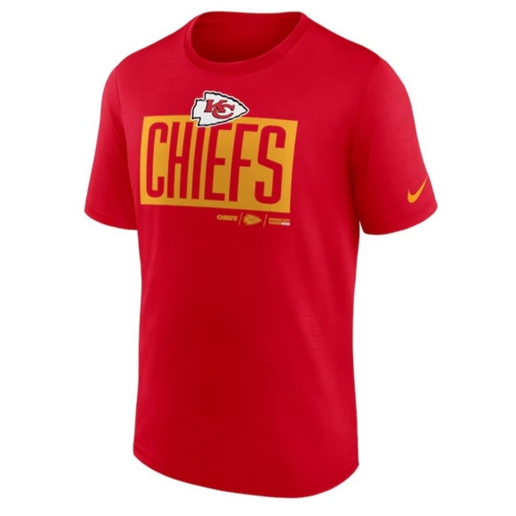 Men's Nike Red Kansas City Chiefs Exceed Performance T-Shirt Size XL - Picture 1 of 9